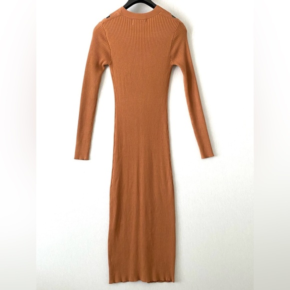 Heartloom Marija Midi Button Down Ribbed Knit Dress Cardigan - Picture 6 of 13